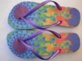 chinelo personalizado abstrato