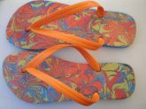 chinelo personalizado abstrato