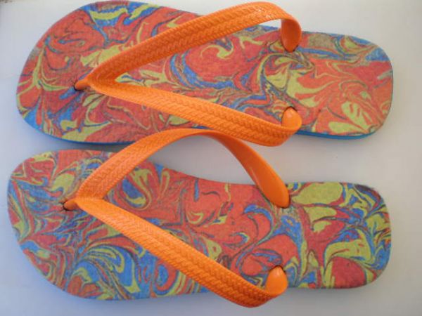 chinelo personalizado abstrato