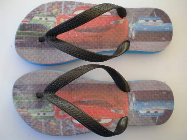 chinelo personalizado carros